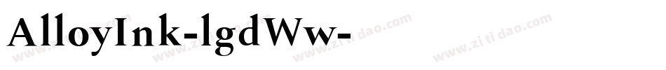 AlloyInk-lgdWw字体转换