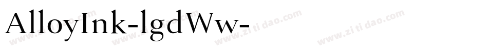 AlloyInk-lgdWw字体转换