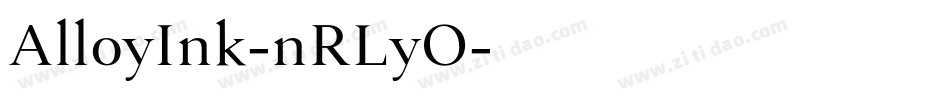 AlloyInk-nRLyO字体转换