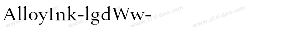AlloyInk-lgdWw字体转换