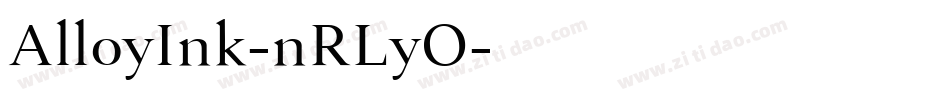 AlloyInk-nRLyO字体转换