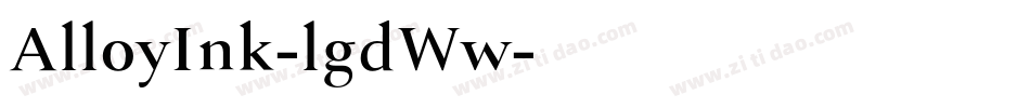 AlloyInk-lgdWw字体转换