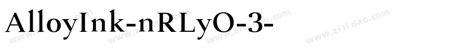 AlloyInk-nRLyO-3字体转换