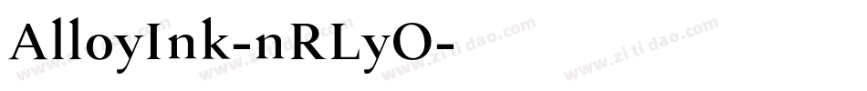 AlloyInk-nRLyO字体转换