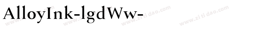 AlloyInk-lgdWw字体转换