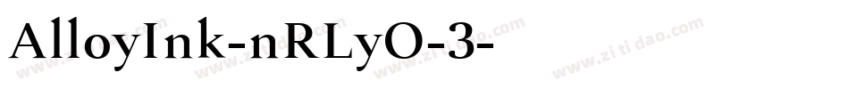 AlloyInk-nRLyO-3字体转换