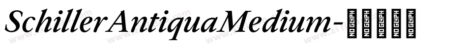 SchillerAntiquaMedium字体转换