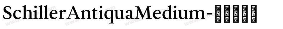 SchillerAntiquaMedium字体转换