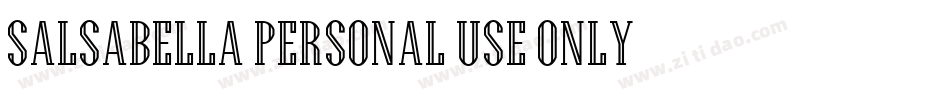 salsabella-Personal-Use-Only-2字体转换