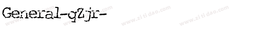 General-qZjr字体转换