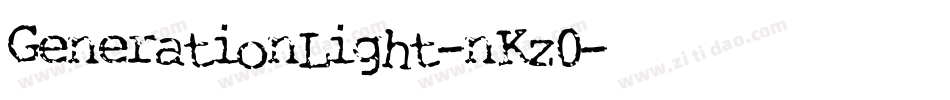 GenerationLight-nKz0字体转换