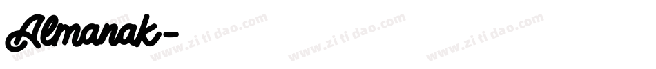 Almanak字体转换
