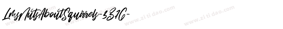 LmsNutsAboutSquirrels-3Z7G字体转换