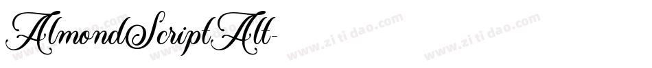 AlmondScriptAlt字体转换