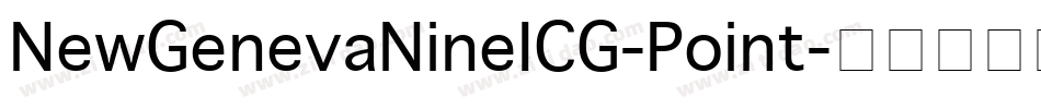 NewGenevaNineICG-Point字体转换
