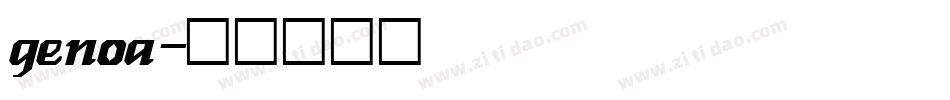 genoa字体转换