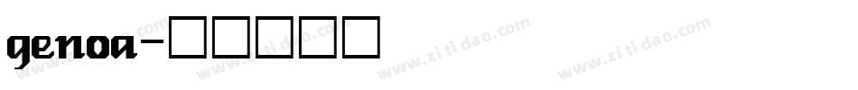 genoa字体转换