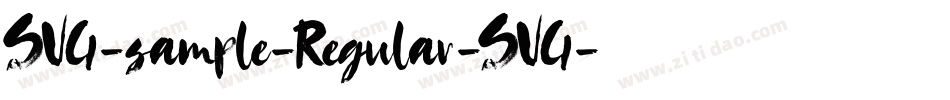 SVG-sample-Regular-SVG字体转换