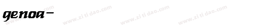 genoa字体转换