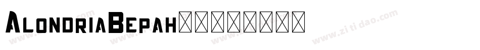 AlondriaBepah-2字体转换