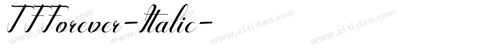 TFForever-Italic字体转换