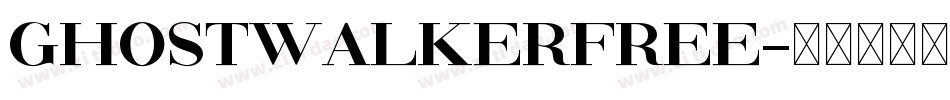 GhostWalkerFree字体转换