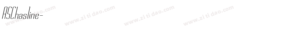 RSChasline字体转换
