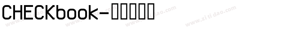 CHECKbook字体转换