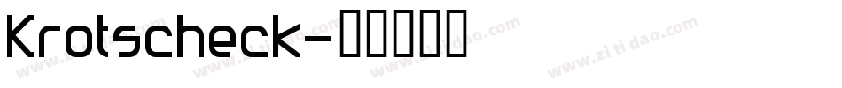 Krotscheck字体转换