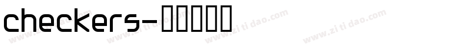 checkers字体转换