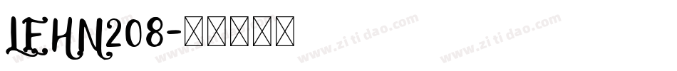 LEHN208字体转换