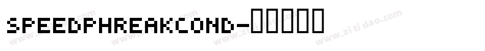 speedphreakcond字体转换