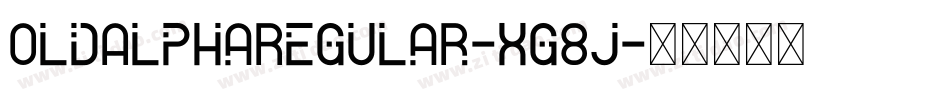 OldAlphaRegular-Xg8j字体转换