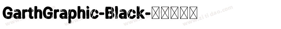 GarthGraphic-Black字体转换
