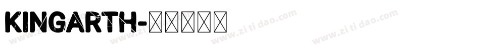 KINGARTH字体转换