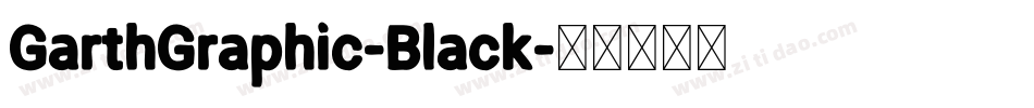 GarthGraphic-Black字体转换