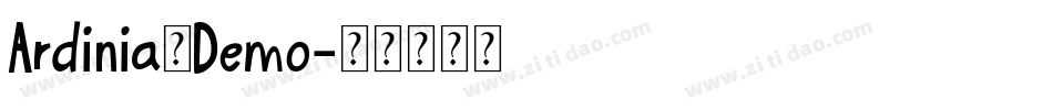 Ardinia_Demo字体转换