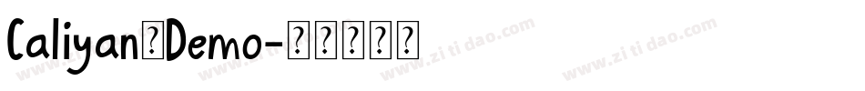 Caliyan_Demo字体转换