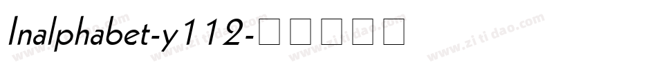 Inalphabet-y112字体转换