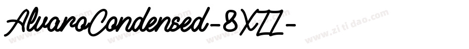 AlvaroCondensed-8XZZ字体转换