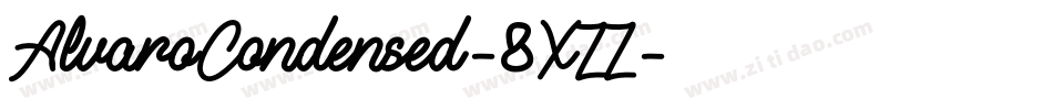 AlvaroCondensed-8XZZ字体转换