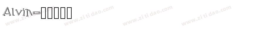 Alvin字体转换