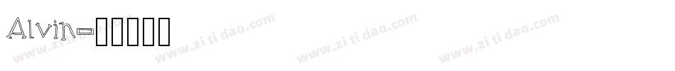 Alvin字体转换