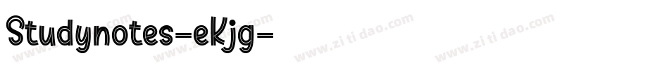 Studynotes-eKjg字体转换