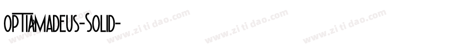 OPTIAmadeus-Solid字体转换