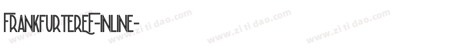FrankfurterEF-Inline字体转换