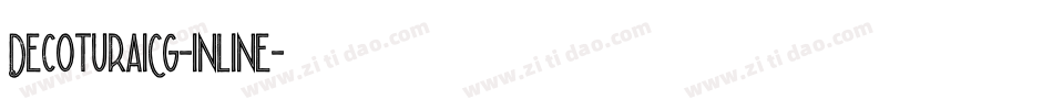 DecoturaICG-Inline字体转换