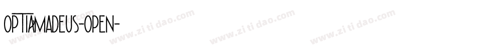 OPTIAmadeus-Open字体转换