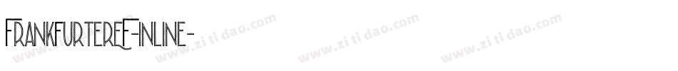 FrankfurterEF-Inline字体转换