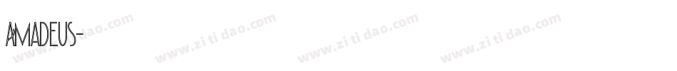 Amadeus字体转换